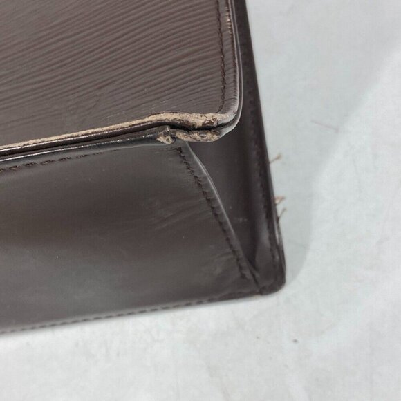 LOUIS VUITTON M5908D Epi Sac Plat Tote Bag Vertical Hand Bag Leather mocha Brown - Picture 6 of 16